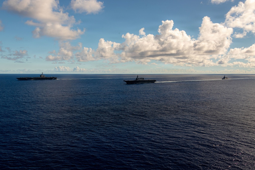 George Washington Operates Alongside JMSDF