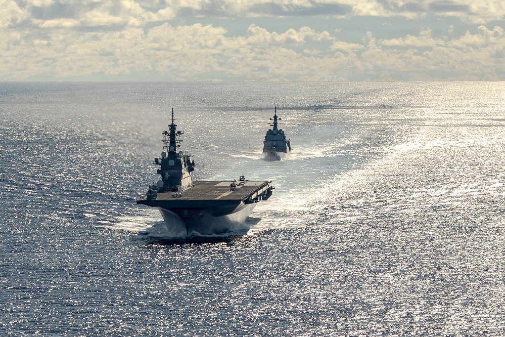 George Washington Operates Alongside JMSDF
