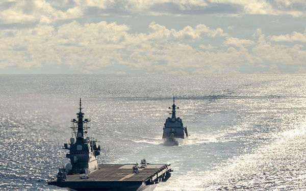 George Washington Operates Alongside JMSDF