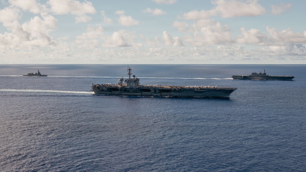 George Washington Operates Alongside JMSDF