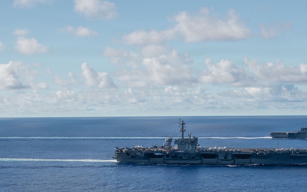 George Washington Operates Alongside JMSDF