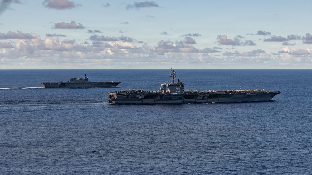 George Washington Operates Alongside JMSDF