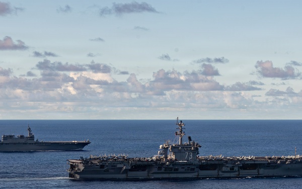 George Washington Operates Alongside JMSDF