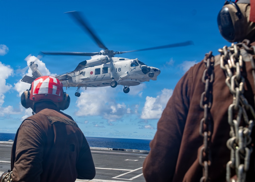 George Washington Hosts Japan Surface Warfare Group 2