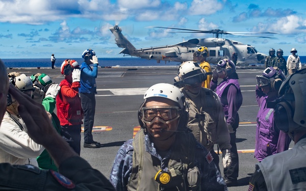 George Washington Hosts Japan Surface Warfare Group 2