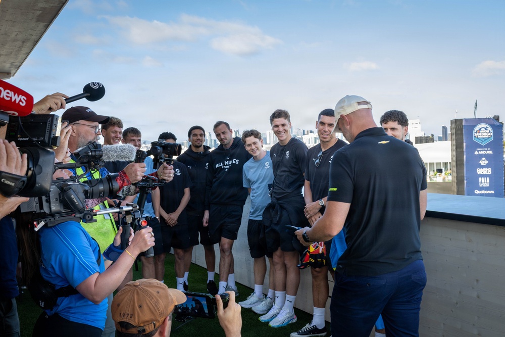 New Zealand National Football Team visits NASCAR San Diego Weekend