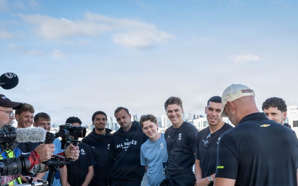 New Zealand National Football Team visits NASCAR San Diego Weekend