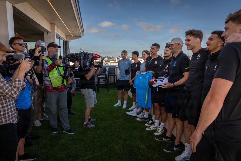 New Zealand National Football Team visits NASCAR San Diego Weekend