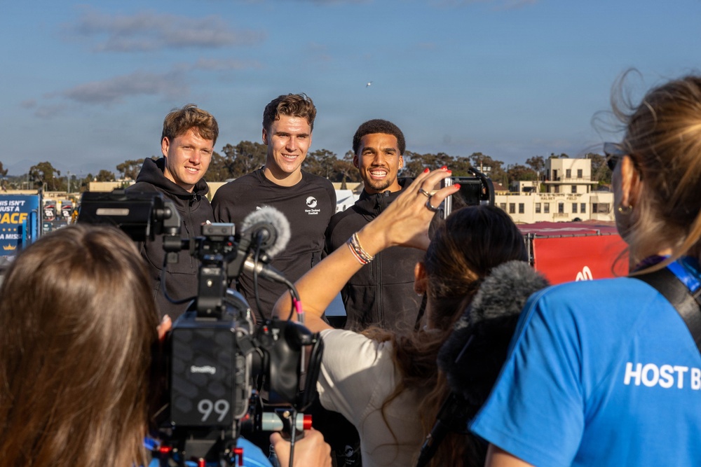 New Zealand National Football Team visits NASCAR San Diego Weekend