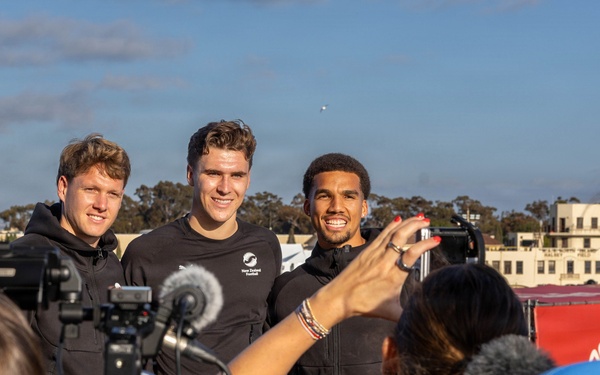 New Zealand National Football Team visits NASCAR San Diego Weekend