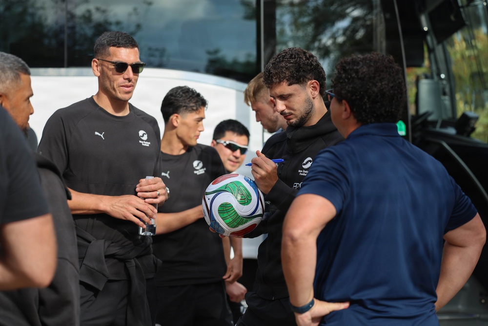 New Zealand National Football Team visits NASCAR San Diego Weekend
