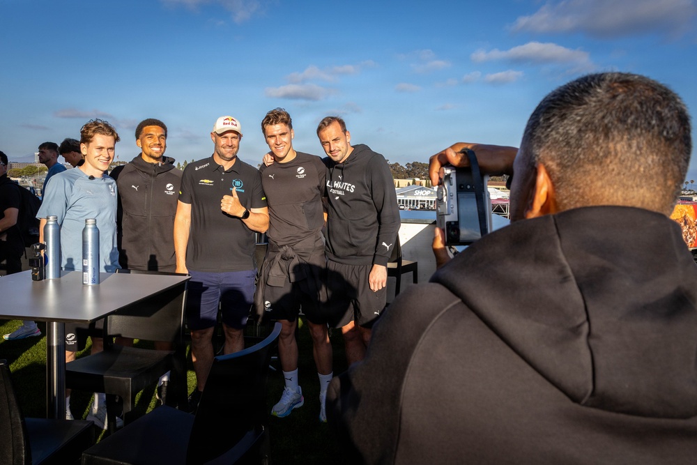 New Zealand National Football Team visits NASCAR San Diego Weekend