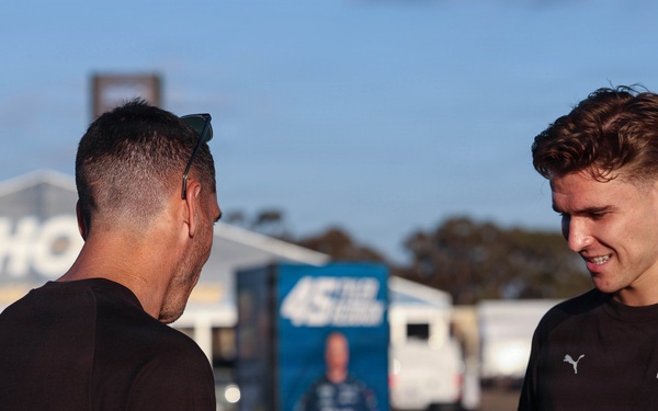 New Zealand National Football Team members visit NASCAR San Diego Weekend