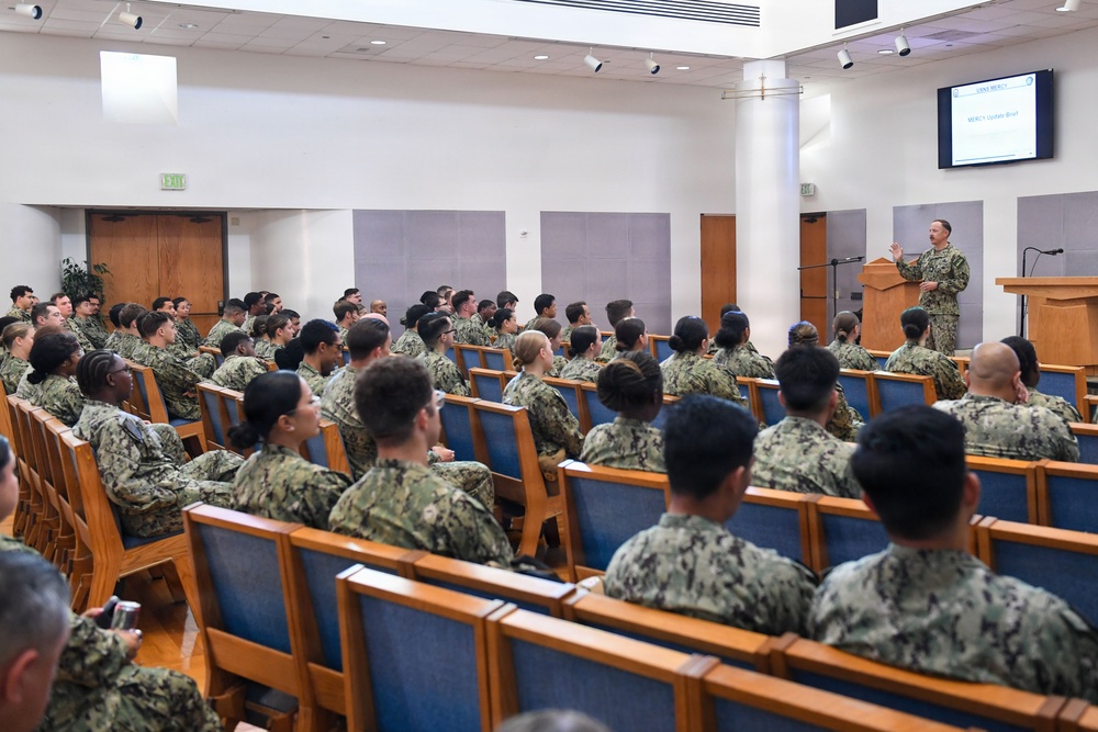 USNS Mercy Sailors participate in MERCEX training.