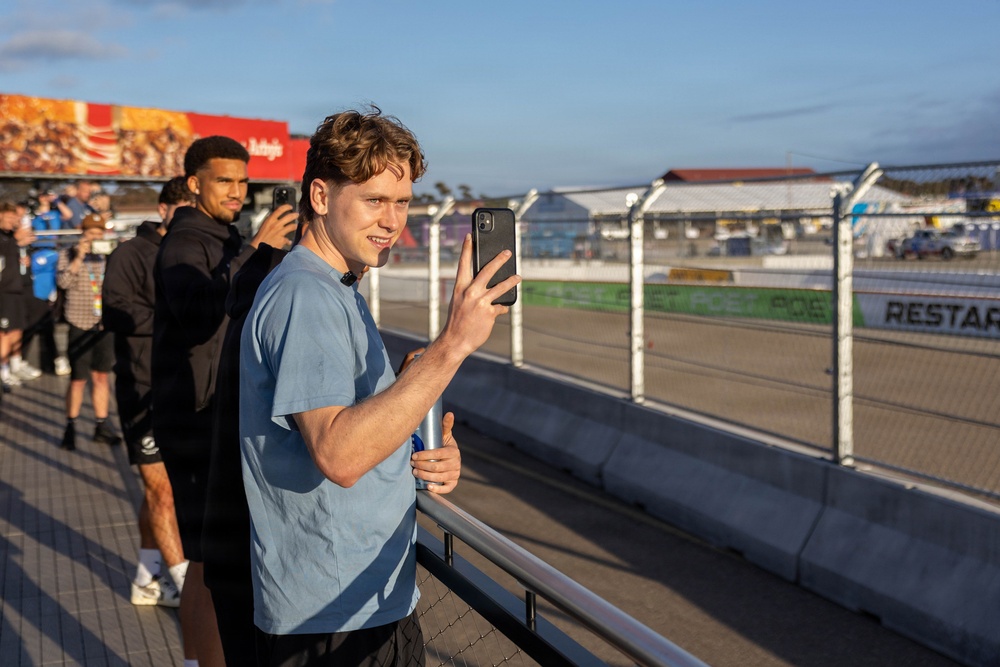 New Zealand National Football Team visits NASCAR San Diego Weekend