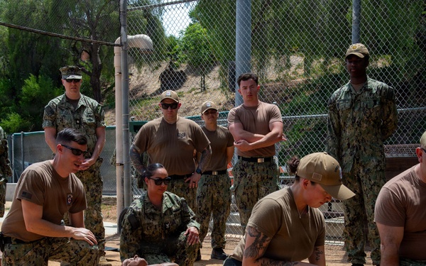 USNS Mercy Sailors participate in MERCEX training.