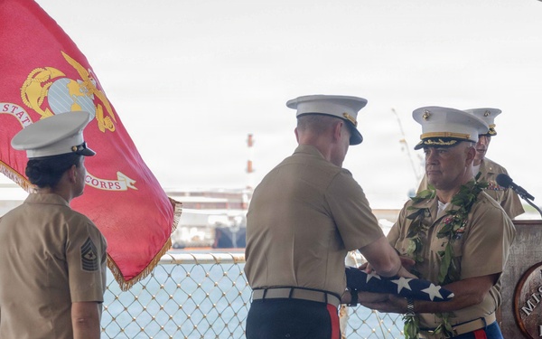 MARFORPAC Assistant Chief of Staff G-2 senior intelligence officer retirement ceremony