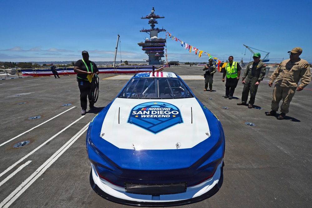 NASCAR San Diego Weekend on USS Carl Vinson