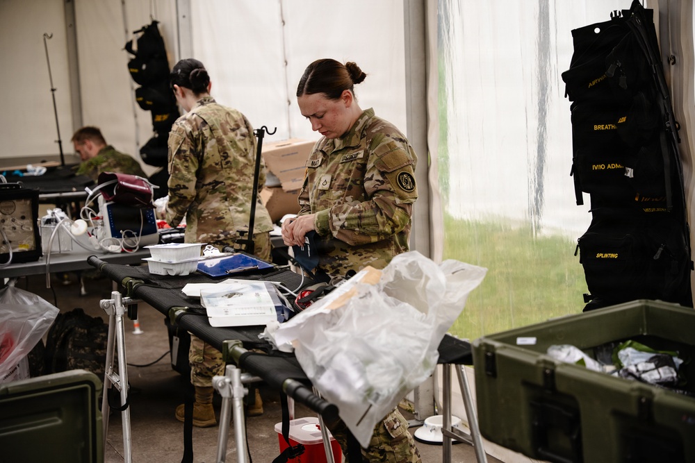Setting up triage bay