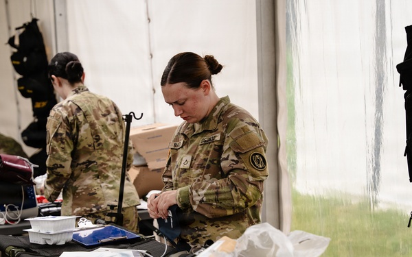Setting up triage bay