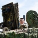 Posing in Stryker ambulance