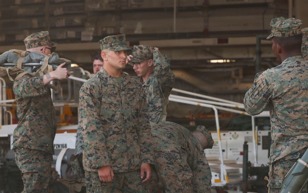 15th Marine Expeditionary Unit boards USS Essex