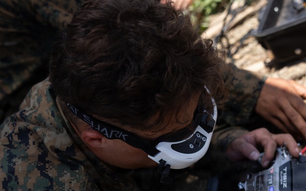 3rd Littoral Combat Team Marines train with attack drones in the Philippines