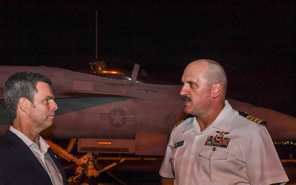 USS Carl Vinson hosts reception for NASCAR San Diego Weekend