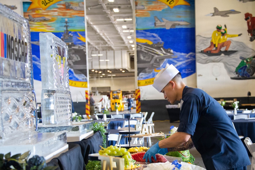 USS Carl Vinson hosts reception for NASCAR San Diego Weekend