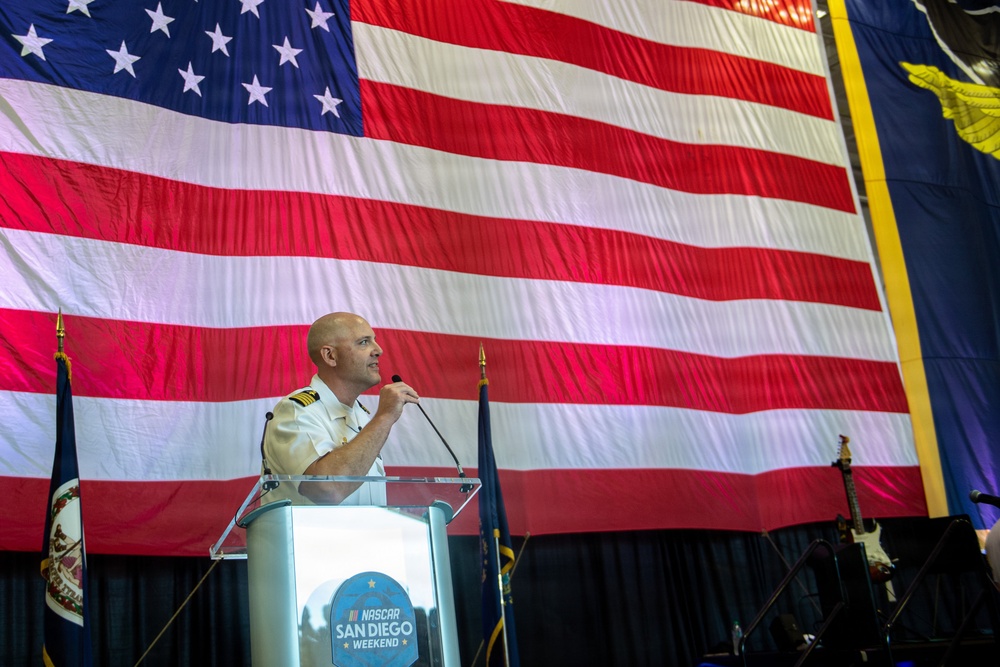 USS Carl Vinson hosts reception for NASCAR San Diego Weekend