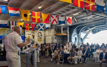 USS Carl Vinson hosts reception for NASCAR San Diego Weekend