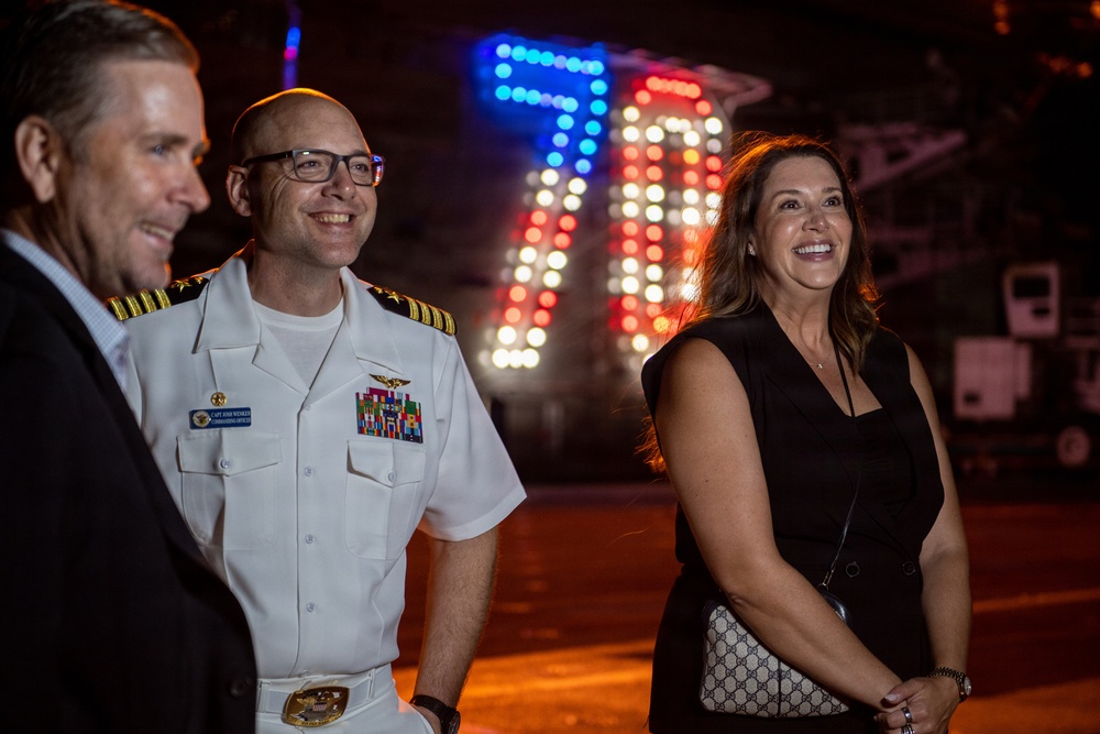 USS Carl Vinson hosts reception for NASCAR San Diego Weekend