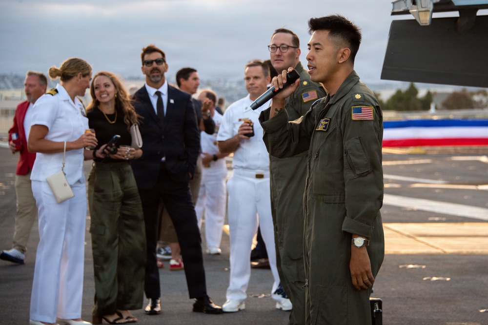 USS Carl Vinson hosts reception for NASCAR San Diego Weekend
