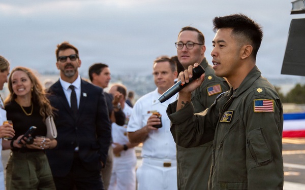 USS Carl Vinson hosts reception for NASCAR San Diego Weekend