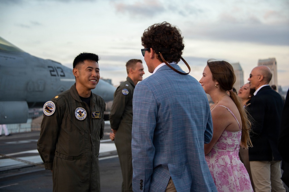 USS Carl Vinson hosts reception for NASCAR San Diego Weekend