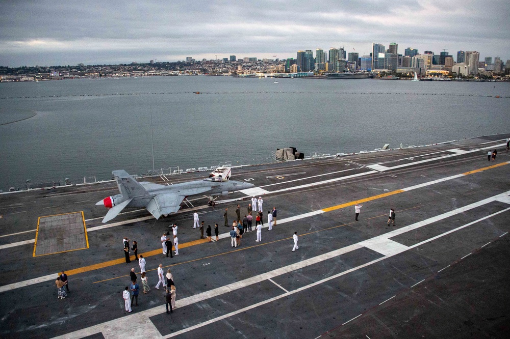 USS Carl Vinson hosts reception for NASCAR San Diego Weekend