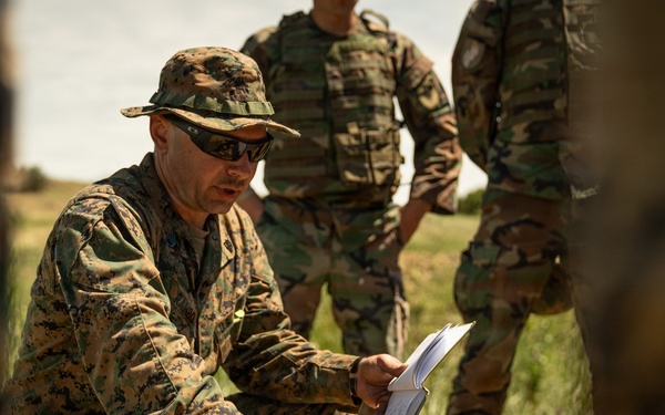 U.S. Marines, Romanian, Moldovan forces conduct M240B machine gun range in Romania