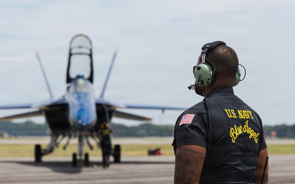 The Blue Angels prepare for Naval Air Station Patuxent River Air Show