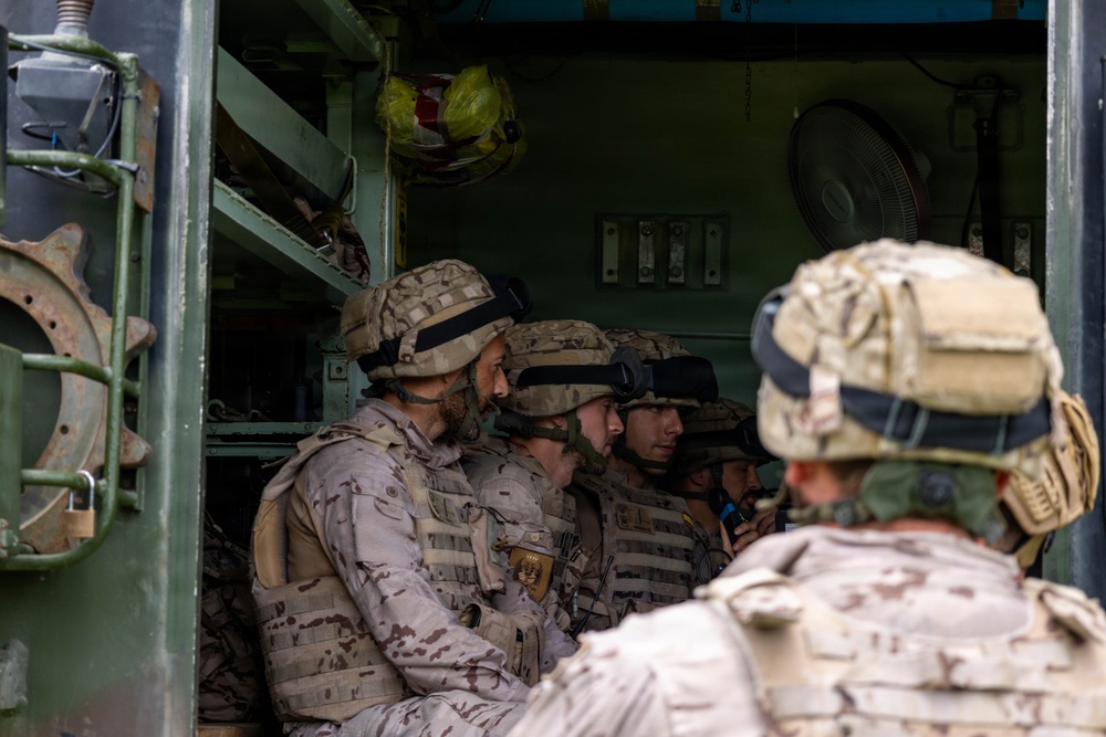 Fleet Exercise 250 | U.S. Marines with 10th Marine Regiment and Spanish marines conduct an artillery range