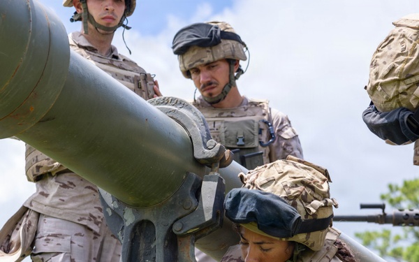 Fleetex 250 | U.S. Marines with 10th Marine Regiment and Spanish marines conduct an artillery range