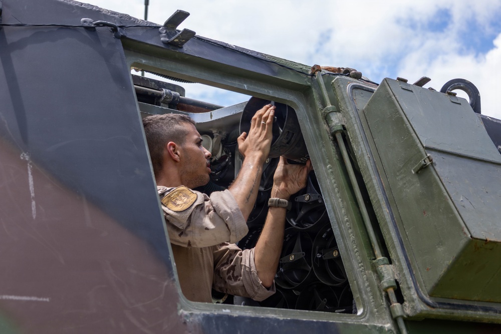 Fleet Exercise 250 | U.S. Marines with 10th Marine Regiment and Spanish marines conduct an artillery range