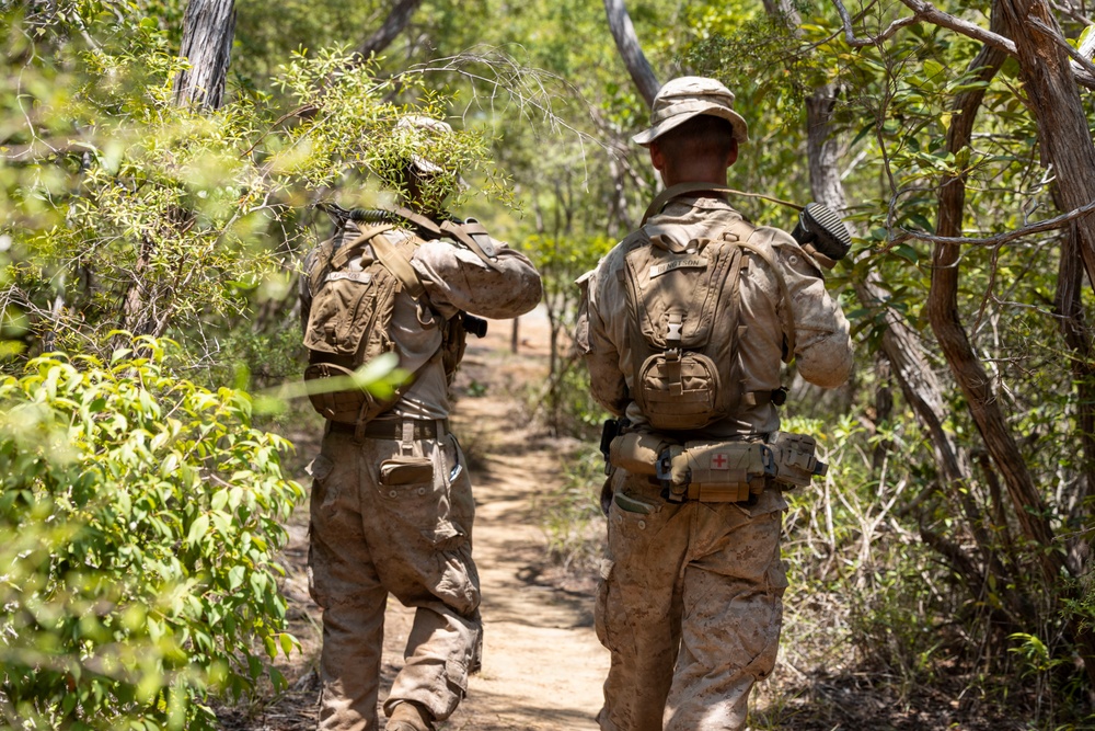 3rd Littoral Combat Team Marines participate in reconnaissance patrol operations during TSULC