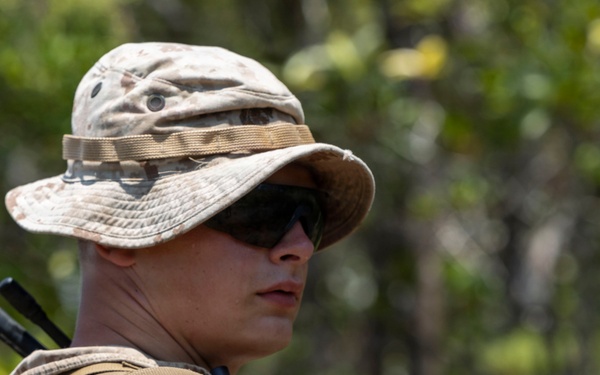 3rd Littoral Combat Team Marines participate in reconnaissance patrol operations during TSULC