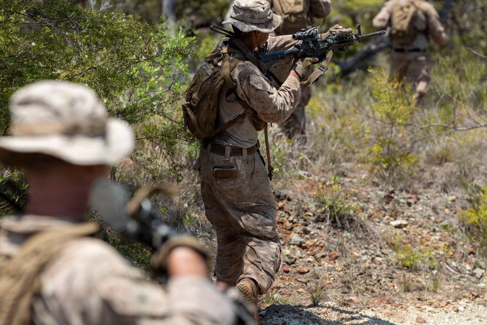 3rd Littoral Combat Team Marines participate in reconnaissance patrol operations during TSULC