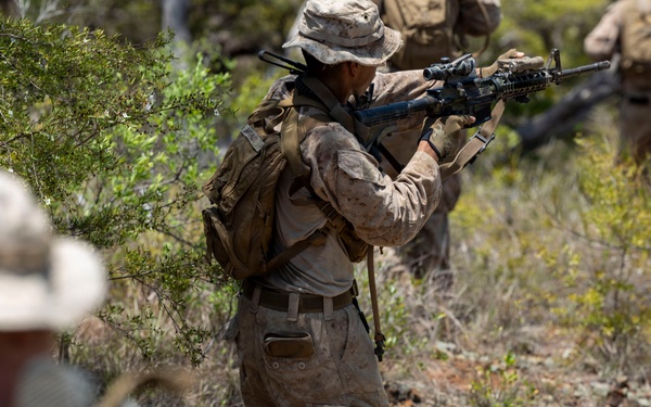 3rd Littoral Combat Team Marines participate in reconnaissance patrol operations during TSULC