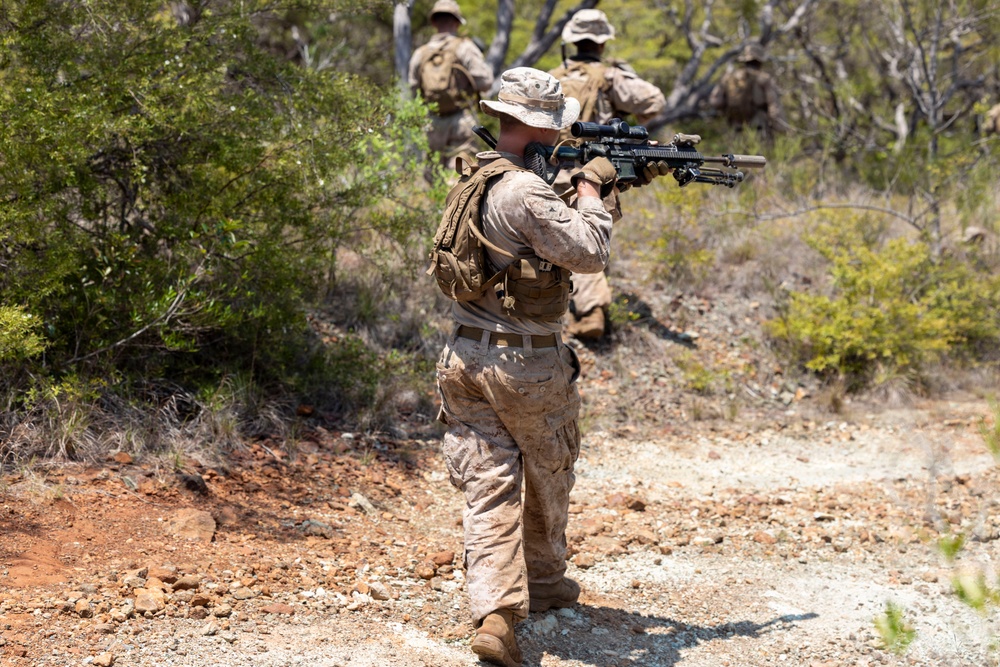 3rd Littoral Combat Team Marines participate in reconnaissance patrol operations during TSULC