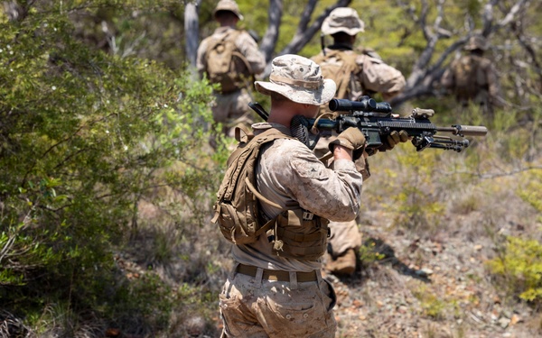 3rd Littoral Combat Team Marines participate in reconnaissance patrol operations during TSULC
