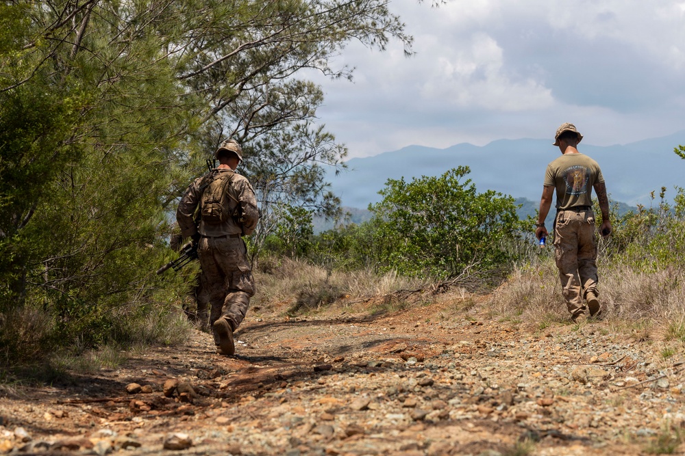3rd Littoral Combat Team Marines participate in reconnaissance patrol operations during TSULC