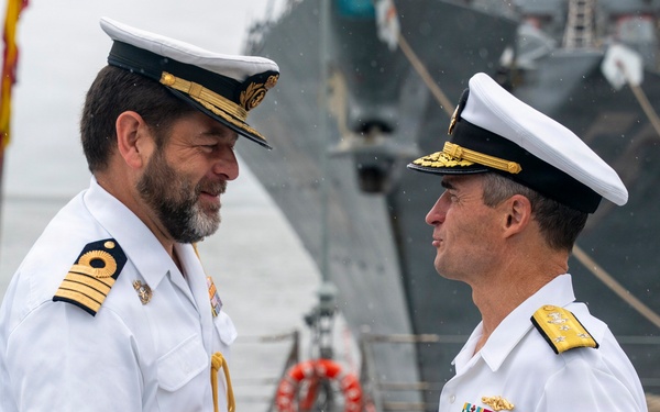 Commander, U.S. 2nd Fleet Visits Spanish Ships at Naval Station Norfolk