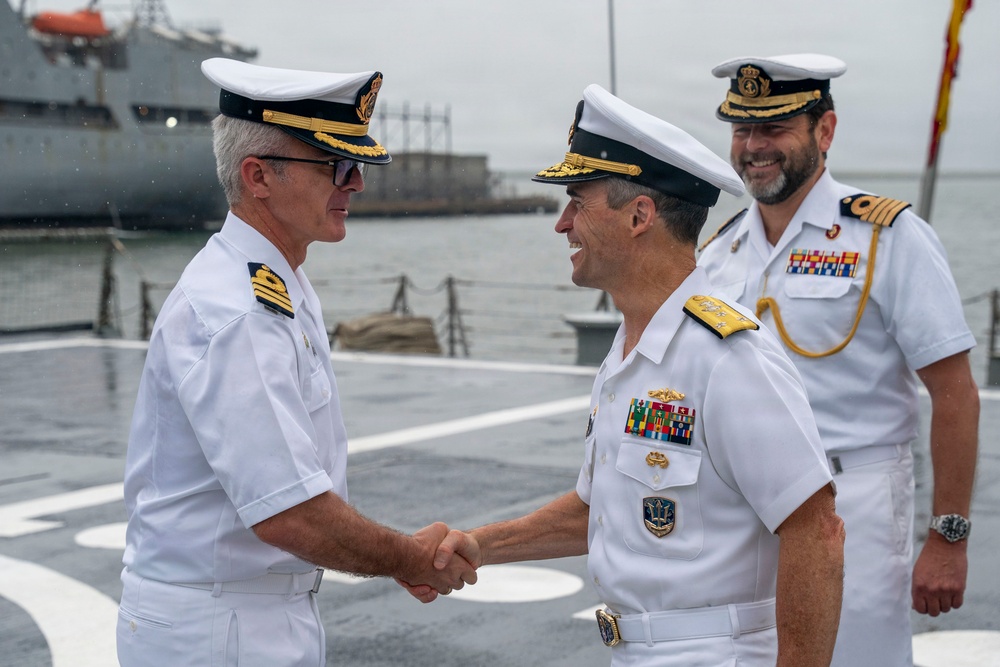 Commander, U.S. 2nd Fleet Visits Spanish Ships at Naval Station Norfolk